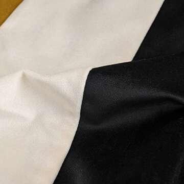 Yangest Black Velvet Patchwork Pillow Cover for Home