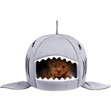 Cozy TORDES Shark Bed for Small Pets Under 12lbs