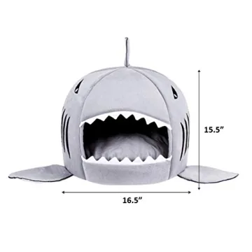 Cozy TORDES Shark Bed for Small Pets Under 12lbs