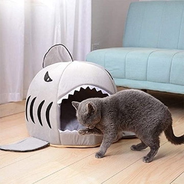 Cozy TORDES Shark Bed for Small Pets Under 12lbs