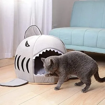 Cozy TORDES Shark Bed for Small Pets Under 12lbs