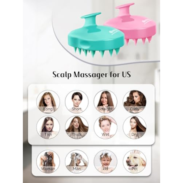 HEETA Scalp Massager Brush for Healthy Hair Care