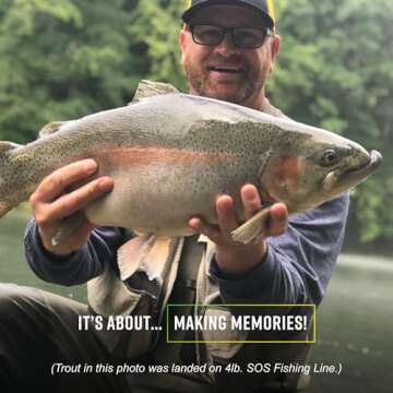 Leland's Lures Trout Magnet S.O.S. Fishing Line, Fishing Equipment and Accessories, 350 yds, 2 lb Test