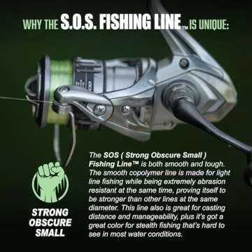 Leland's Lures Trout Magnet S.O.S. Fishing Line, Fishing Equipment and Accessories, 350 yds, 2 lb Test