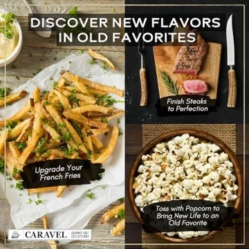 Premium Black Truffle Salt for Gourmet Cooking & Snacks