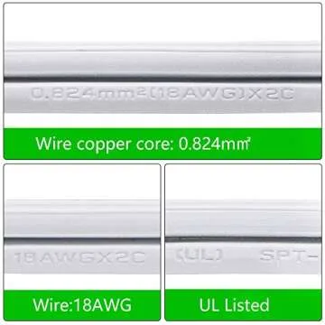 SinLoon UL-LP Certification 18AWG T5 T8 LED Wire Connector Power Cord LED Tube Power Extension Cord with on/Off Swith US Plug for LED T5 T8 Light Tube Integrated Extension Cable (9.8FT SW)