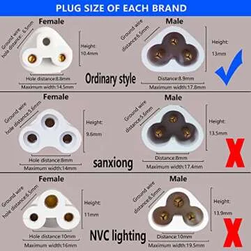 SinLoon UL-LP Certification 18AWG T5 T8 LED Wire Connector Power Cord LED Tube Power Extension Cord with on/Off Swith US Plug for LED T5 T8 Light Tube Integrated Extension Cable (9.8FT SW)