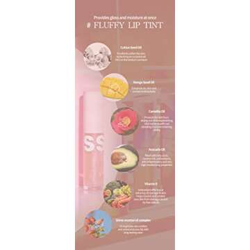 BLESSED MOON FLUFFY LIP TINTㅣ Long Lasting and Highly Pigmented Nude Matte Lip Tint, Moisturizing and Nourshing Lip Tint (05 MOONLIGHT)