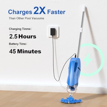 Yousky Cordless Handheld Pool Vacuum for Effortless Cleaning
