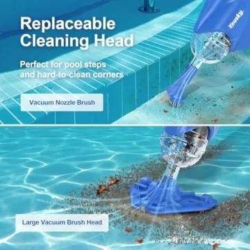 Yousky Cordless Handheld Pool Vacuum for Effortless Cleaning