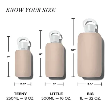 bkr Little Smooth 16oz Glass Water Bottle for Hydration