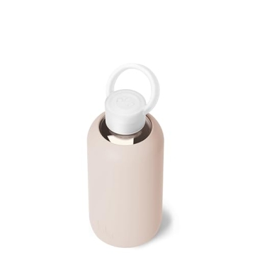 bkr Little Smooth 16oz Glass Water Bottle for Hydration