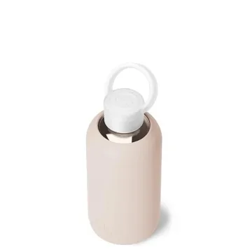 bkr Little Smooth 16oz Glass Water Bottle for Hydration