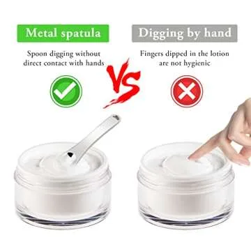 WLLHYF Mini Metal Makeup Spatula Skin Care Cosmetic Spoon Reusable Applicator, Beauty Scoop for Facial Cosmetic for Face Mask Cream Lotions Moisturizers