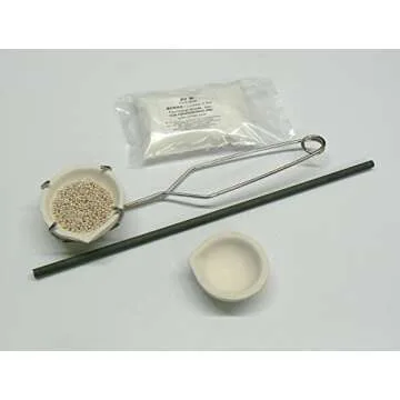 JTS Melting Kit Gold & Silver Italian Crucibles Set Whip Handle Carbon Rod Borax Torch Melt Scrap