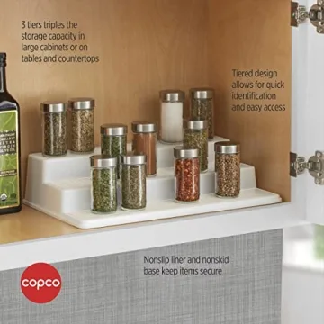 Copco 3-Tier Spice Organizer for Efficient Kitchen Storage