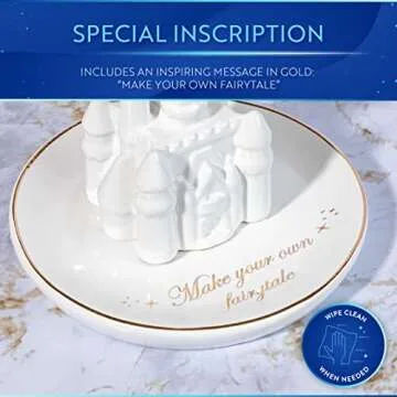 Paladone Disney Princess Castle Jewelry Dish for Jewelry Organization