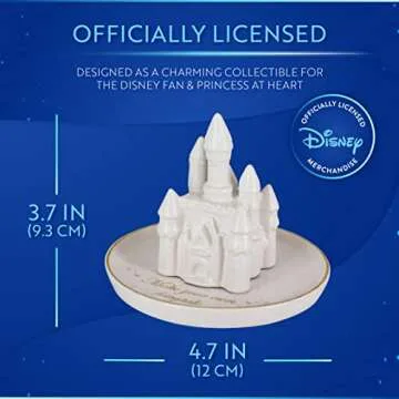 Paladone Disney Princess Castle Jewelry Dish for Jewelry Organization