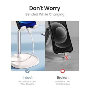 LISEN Cell Phone Stand Adjustable Phone Holer for Desk, Computer Office Desk Accessories for iPhone 16 Holder Women Kitchen Essentials Fits All Mobile Phones Switch Kindle iPads Tablet 4-10in