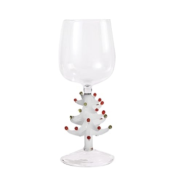 3D Christmas Tree Drinking Glass for Wine and Water