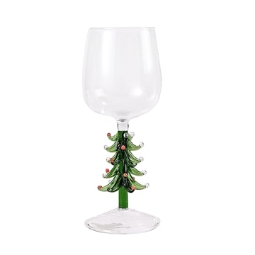 3D Christmas Tree Drinking Glass for Wine and Water
