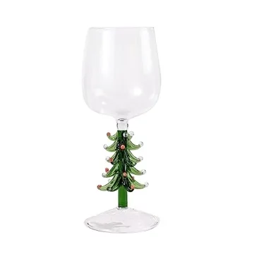3D Christmas Tree Drinking Glass for Wine and Water