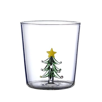 3D Christmas Tree Drinking Glass for Wine and Water