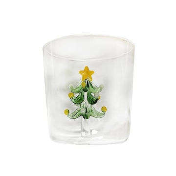3D Christmas Tree Drinking Glass for Wine and Water