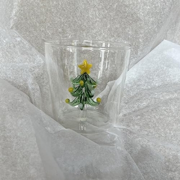 3D Christmas Tree Drinking Glass for Wine and Water