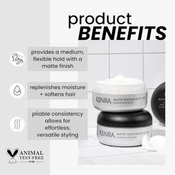Kenra Matte Texture Putty 10 - Flexible Hold & Soft Finish