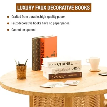 Decorative Books - Fake Books for Home Decor, Aesthetic Books for Room Decor, Coffee Table, Living Room, Preppy, Book Shelf, Shelf Decor, Designer Books Decor Set