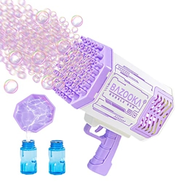 Deserthome 69 Holes Bubble Gun for Kids Fun