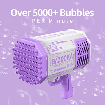 Deserthome 69 Holes Bubble Gun for Kids Fun