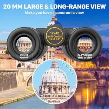 Kylietech 12X42 HD Waterproof Binoculars for Adults