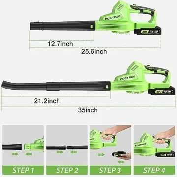 Lightweight Cordless Leaf Blower with Battery - 20V Handheld
