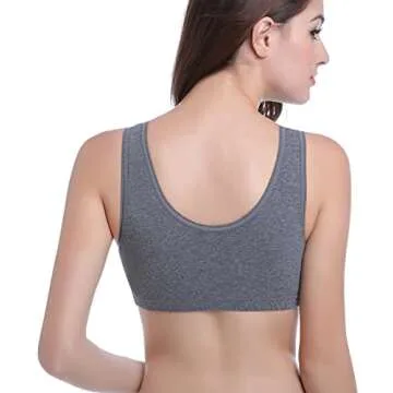 CAKYE Women's Maternity Nursing Bra for Sleep and Breastfeeding 3 Pcs/Pack (Large)