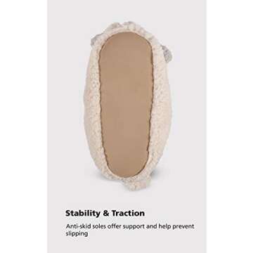 PajamaGram Bunny Slippers for Women - Bedroom Slippers Women Easter Gifts, 8-10