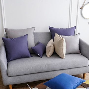 Eco-Friendly Yellow Lumbar Pillow Cover Linen Cotton Blend