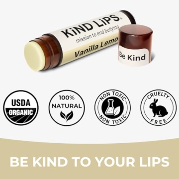 USDA Organic Lip Balm for Moisturized Lips - 3 Pack