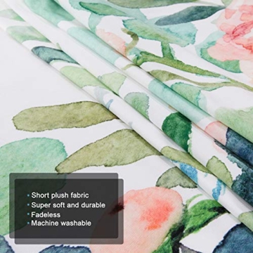 JOYPLUS Palm Tree Leaves Velvet Tapestry for Home Decor