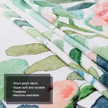 JOYPLUS Palm Tree Leaves Velvet Tapestry for Home Decor