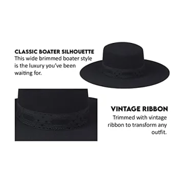 Lack of Color Sierra Gold Wide-Brimmed Wool Hat for Women