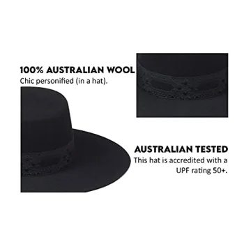 Lack of Color Sierra Gold Wide-Brimmed Wool Hat for Women