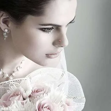 Cnomg 20Pcs Stainless Steel Rhinestone Nose Studs