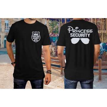 Princess Security Team Men's T-Shirt for Family Fun