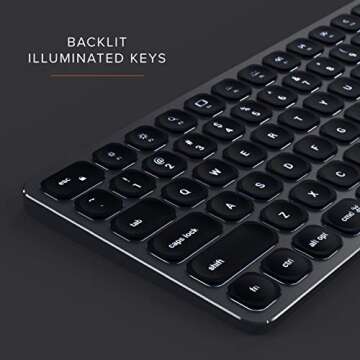 Satechi Compact Backlit Wireless Keyboard for Mac Devices