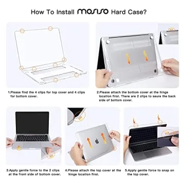 MOSISO MacBook Pro 13 Inch Case with Keyboard Cover Screen Protector