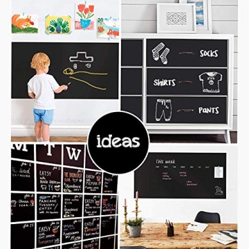 Extra Large Chalkboard Peel and Stick Paper 9 Feet Roll