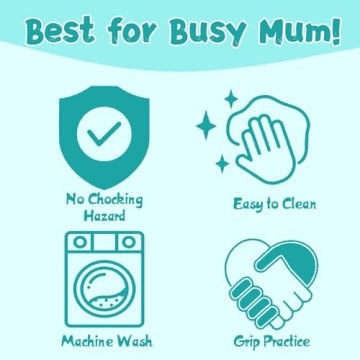 Babygoal Floral Pacifier Clips - Cute, Durable & Safe 6 Pack