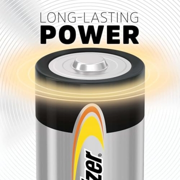 Long-Lasting Energizer D Cell Alkaline Batteries 12 Count